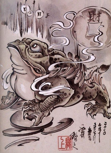 Minh hoạ Thiềm thừ ông Cóc, hay ông Khiết .