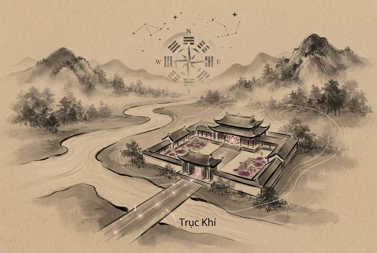 Minh hoạ Nguyên lý quy hoạch kiến trúc phong thuỷ trong Dịch Vụ