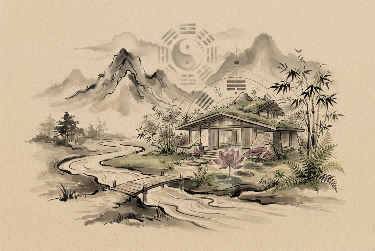 Minh hoạ Gặp Tại Studio theo kiến trúc bền vững, thân thiện môi trường