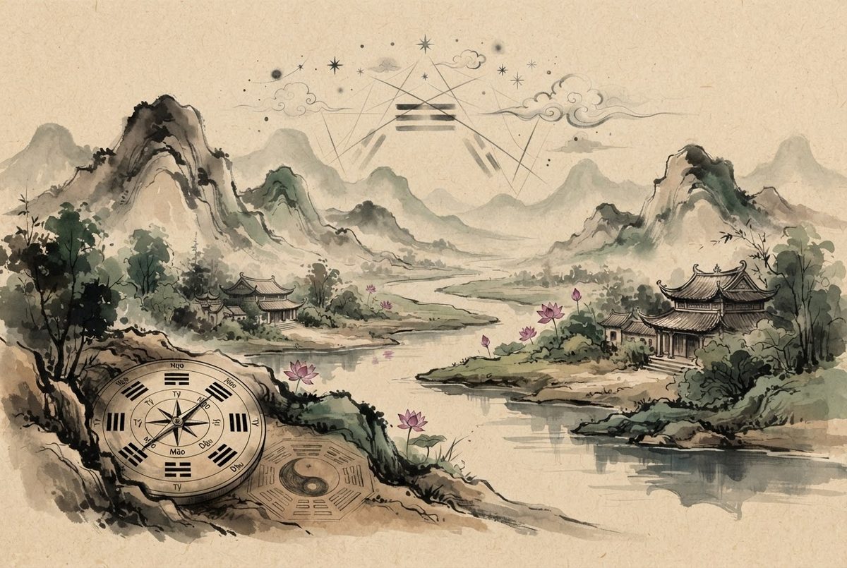 Minh hoạ Phong thủy thực hành cùng phongthuylienhoa