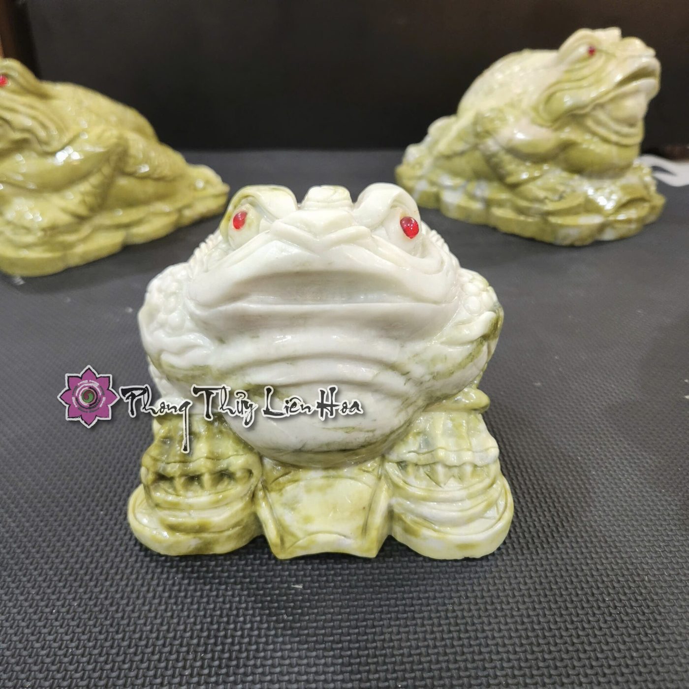Thiềm thừ tài lộc liên hoa đá tự nhiên — ảnh phụ 2