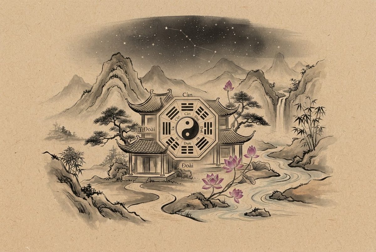 Minh hoạ Bát trạch cho người mệnh Kim