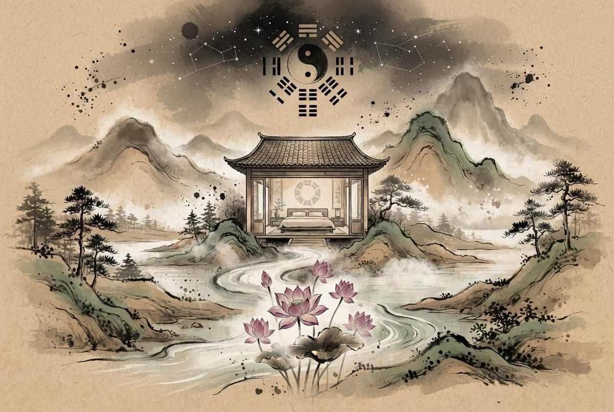Minh hoạ Phong thủy phòng ngủ theo phongthuylienhoa