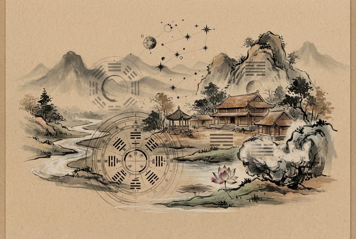 Minh hoạ Hướng dẫn sử dụng Coi Tuổi Làm Nhà — nhập liệu, đọc kết quả và tổng luận