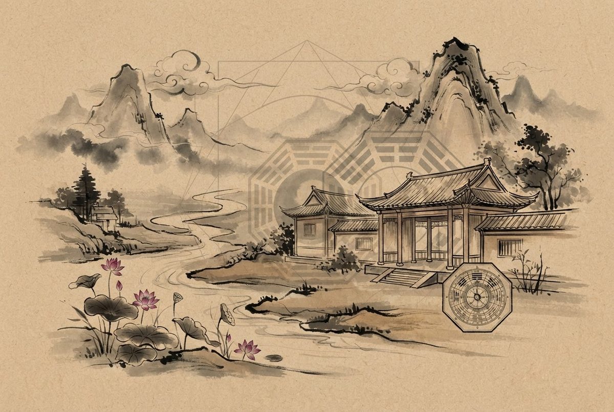 Minh hoạ Bố trí nội thất theo phongthuylienhoa
