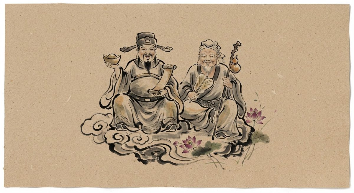 Bộ Tượng Thần Tài Thổ Địa – Ngọc Hoàng Long Cao Cấp — ảnh 1