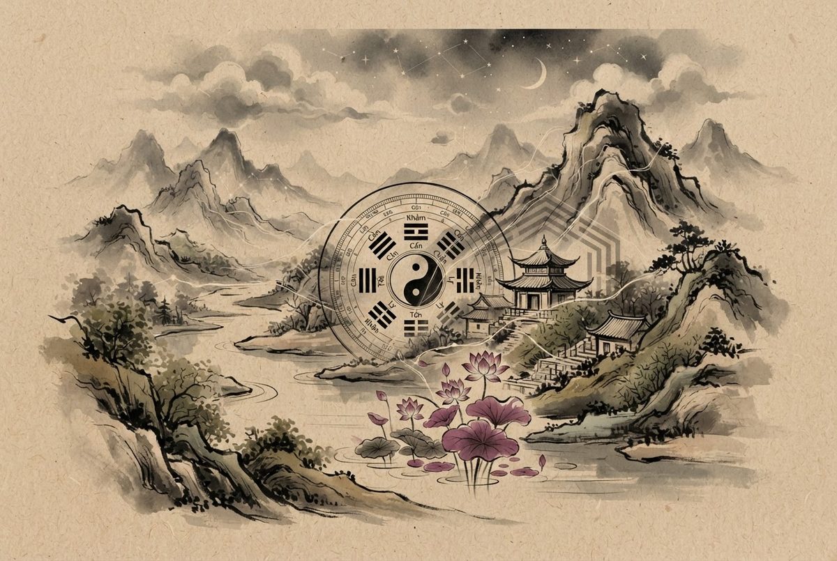 Minh hoạ Thầy Vũ Giới luận Thầy Vũ Giới — kiến trúc phong thuỷ Á Đông