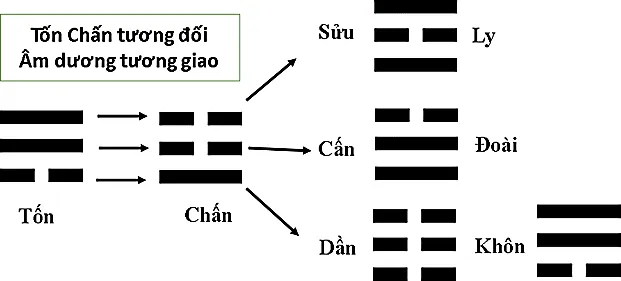 Hình 33: Tốn Chấn tương đối