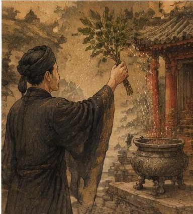 Minh hoạ 2: Mực, bút, giấy và phép vẽ phù