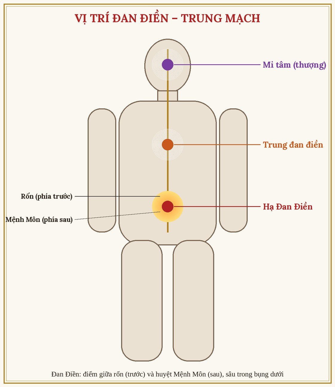 Hình 27: Vị trí Đan Điền (bổ sung thêm)