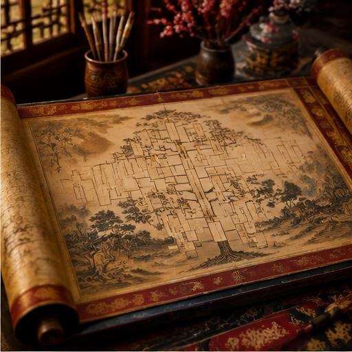 Cuộn gia phả cổ của người Việt