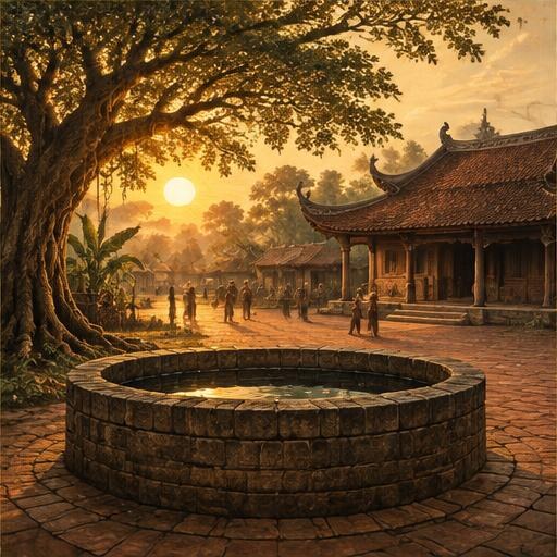 Giếng làng và đình làng Việt