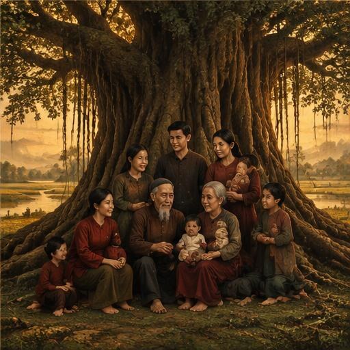Nhiều thế hệ dưới tán cây cổ thụ
