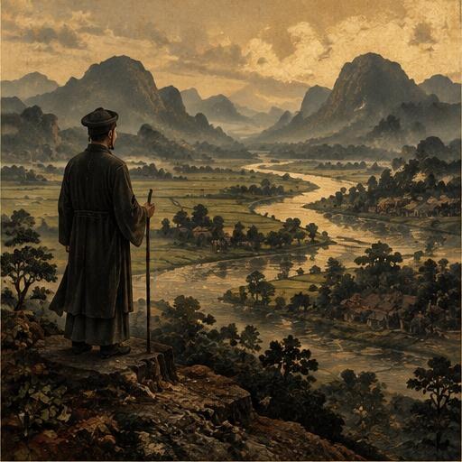 Người xem thế núi sông ở đất tổ