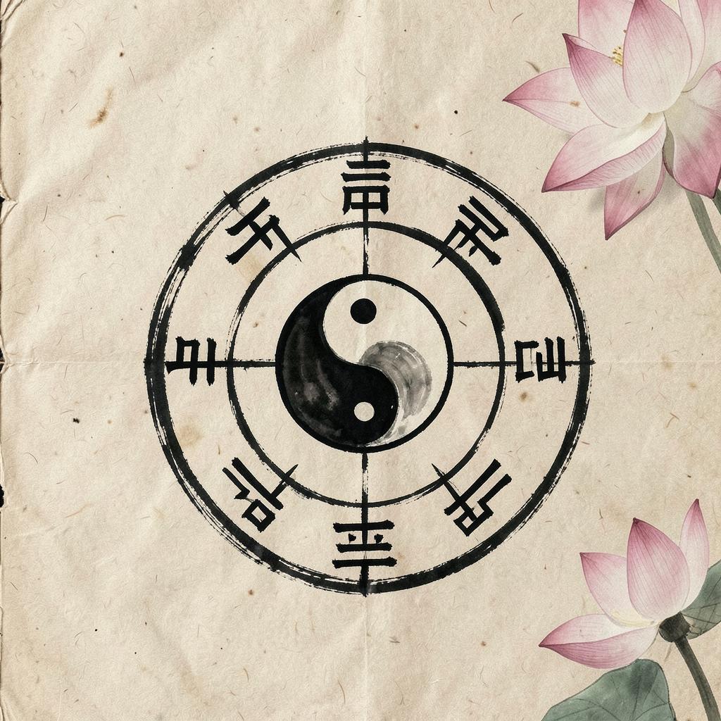 Vòng bát quái tổng quan dùng làm bảng tra khi luyện vẽ