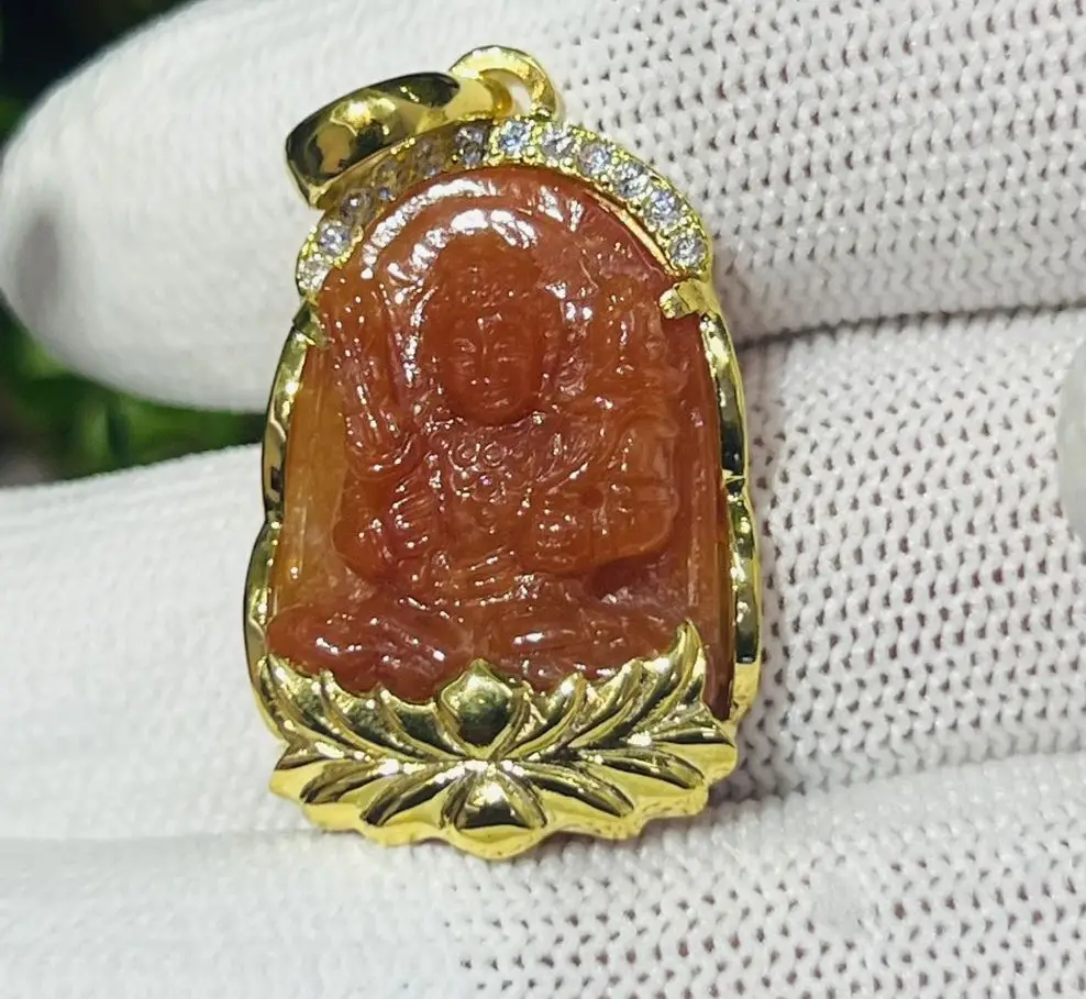 Mặt Phật Cẩm Thạch Huyết