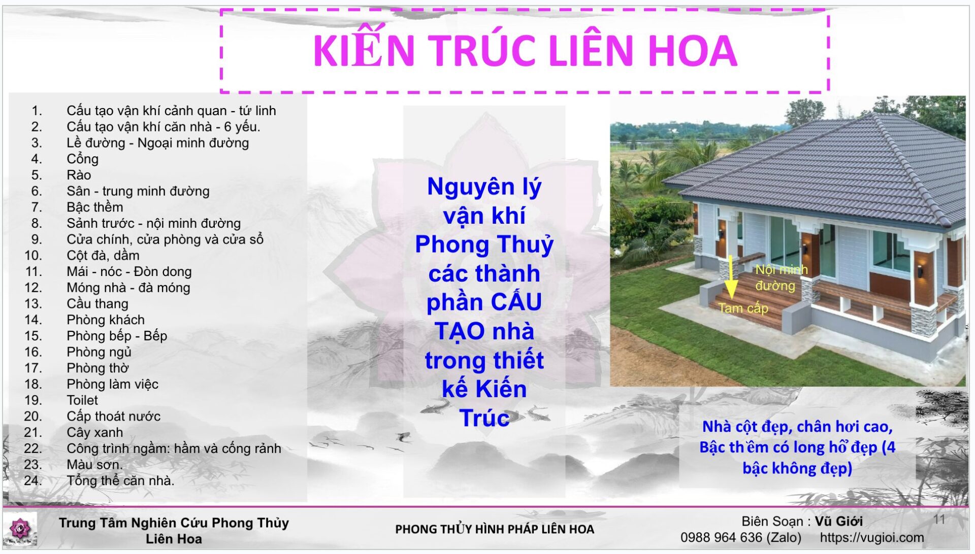 Khoá Học Kiến Trúc Phong Thuỷ Liên Hoa